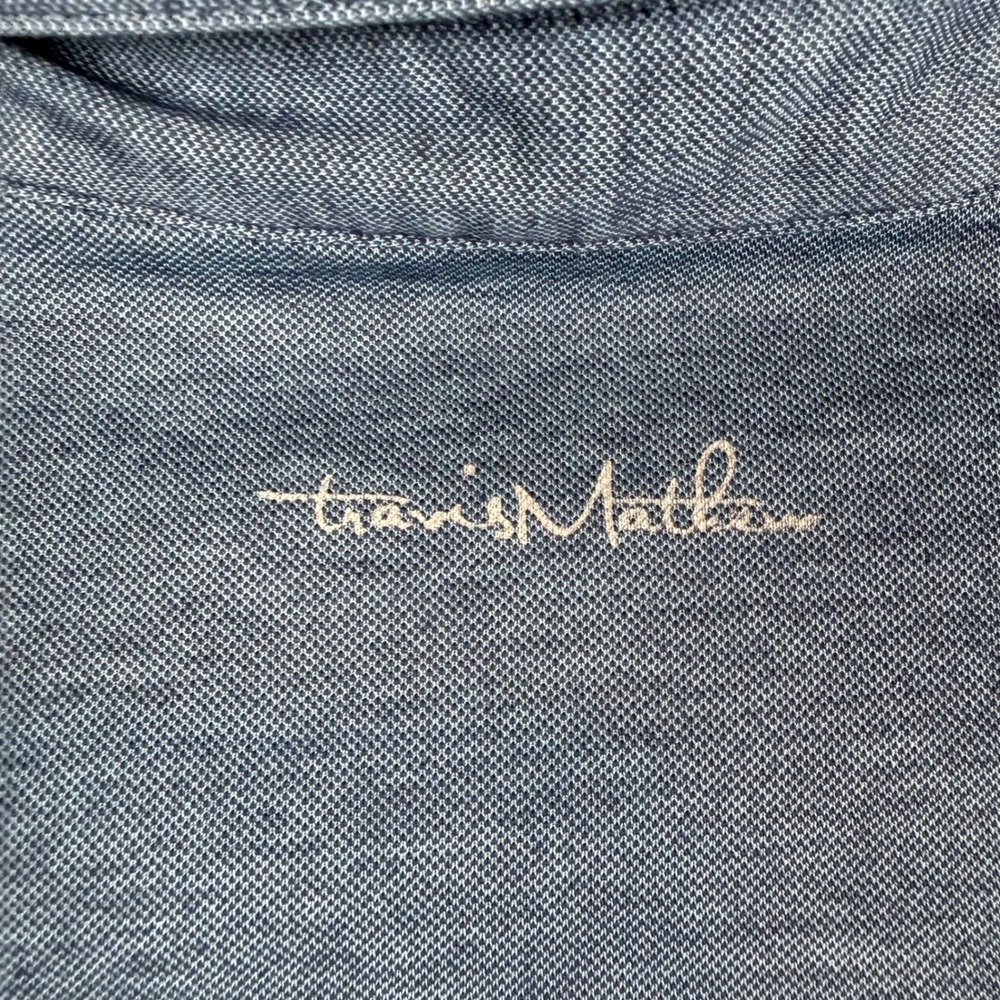 TravisMathew Men Heathered Polo Shirt XL Golfcore Country Club Preppy Activewear - Picture 10 of 13